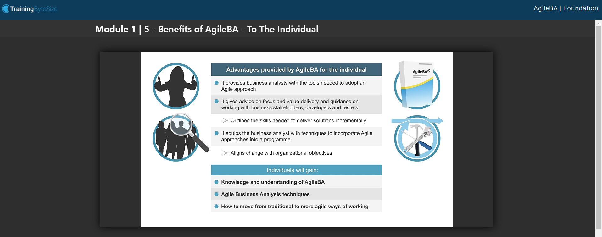 Agile Business Analysis course demo