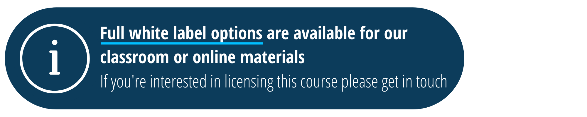 Enquire about licensing this course